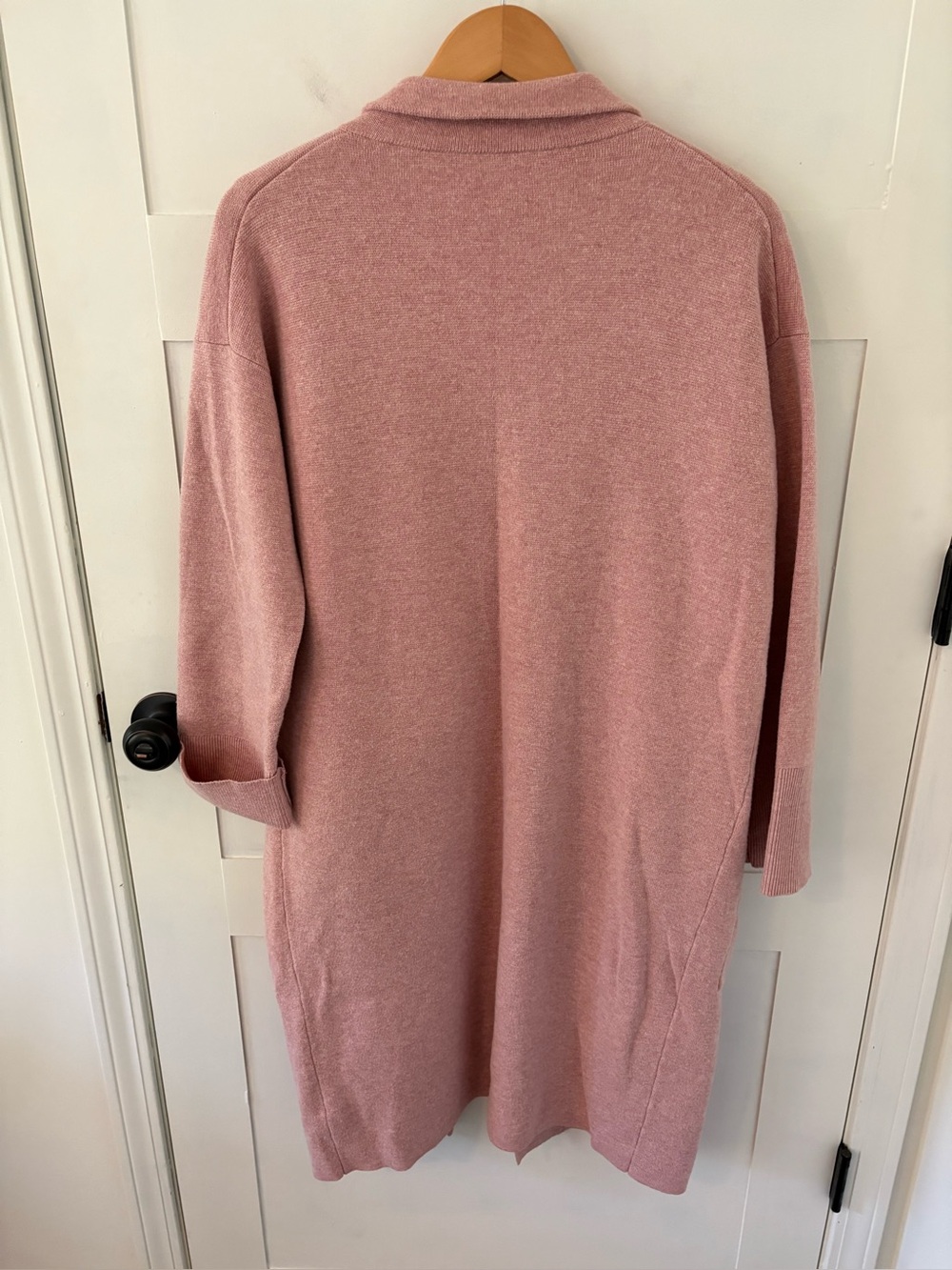 J. Crew Ella Open-Front Merino Wool/Cotton Long Sweater Blazer. Probable Large. - Picture 6 of 13